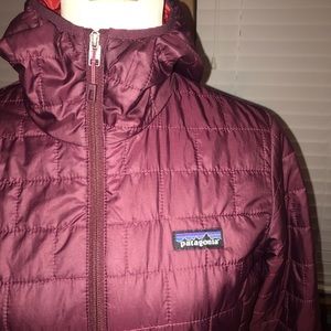 Patagonia Nano Puff Hoody Jacket Women’s M red EUC
